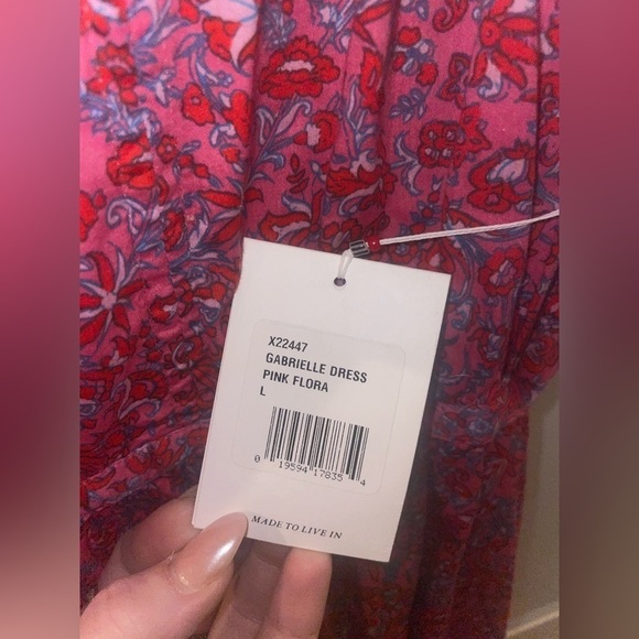 NWT XIRENA Gabrielle Dress in Pink Flora 💗 Large - Picture 14 of 14